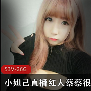 小妲己直播超人气粉嫩美少女网红（蔡蔡很蔡/吃掉甜甜圈）重金定制私拍合集